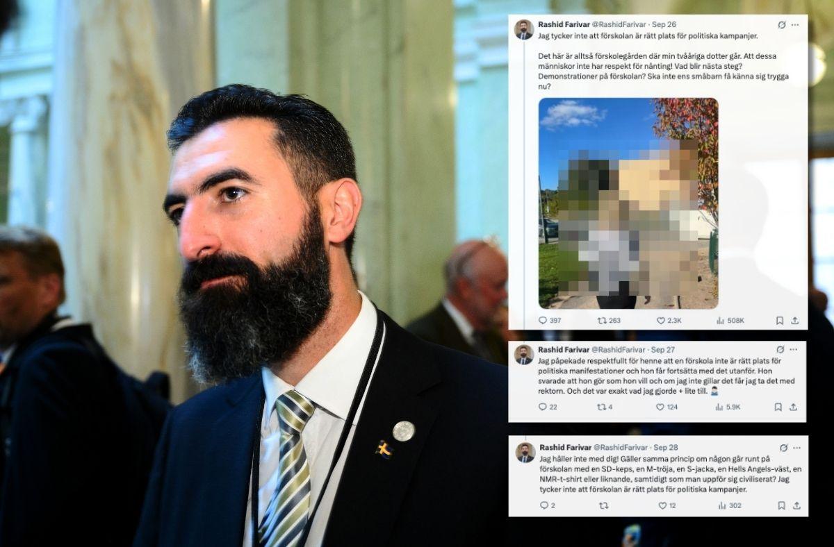 SD:s riksdagsledamot hängde ut förskoleförälder i palestinasjal