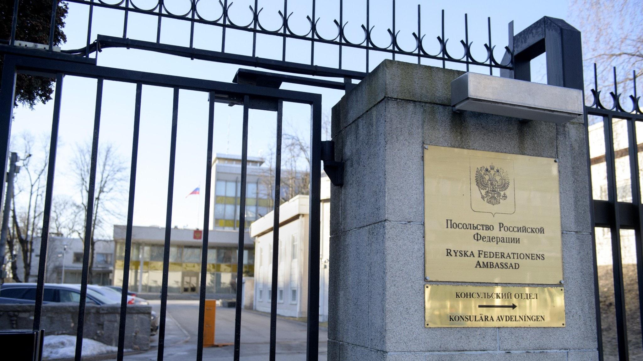 Rysk ambassadbyggnad utsatt för ny färgattack