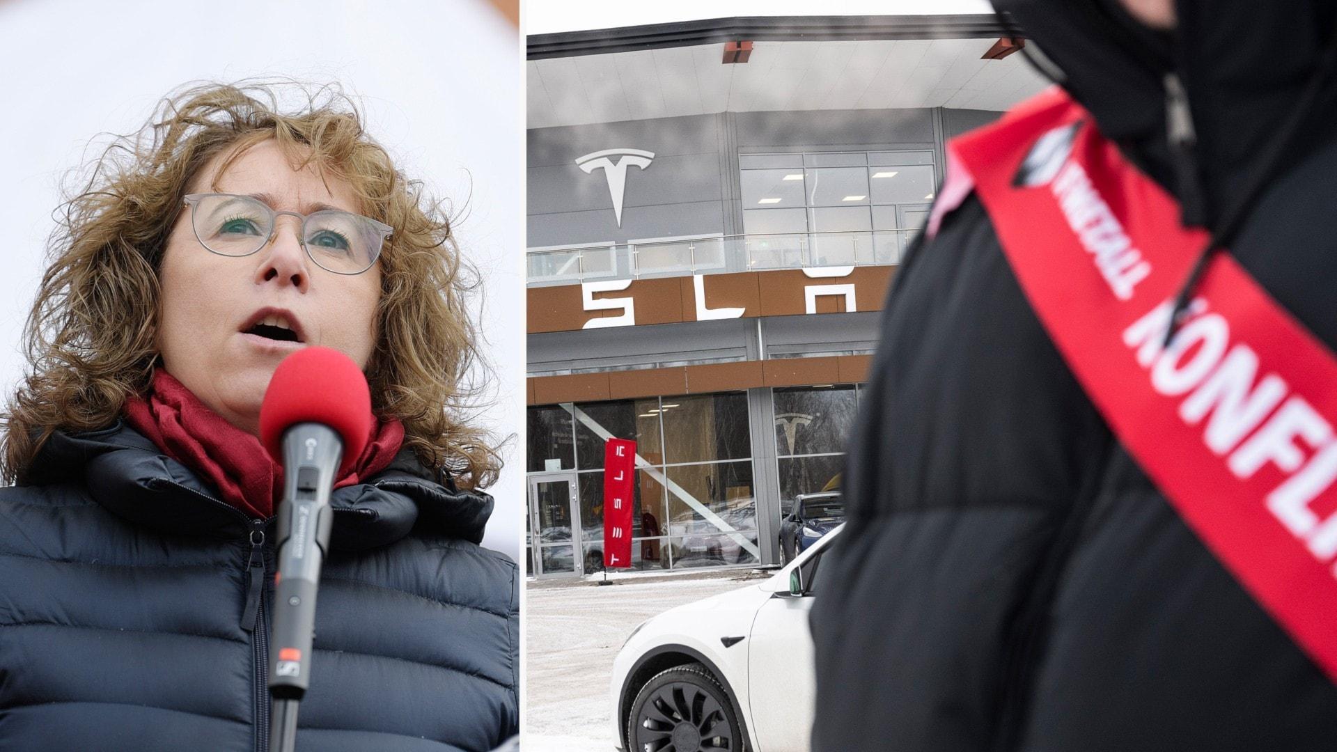 Nytt Seko-varsel i Teslakonflikten: ”Kommer inte hjälpa till” - Ekot