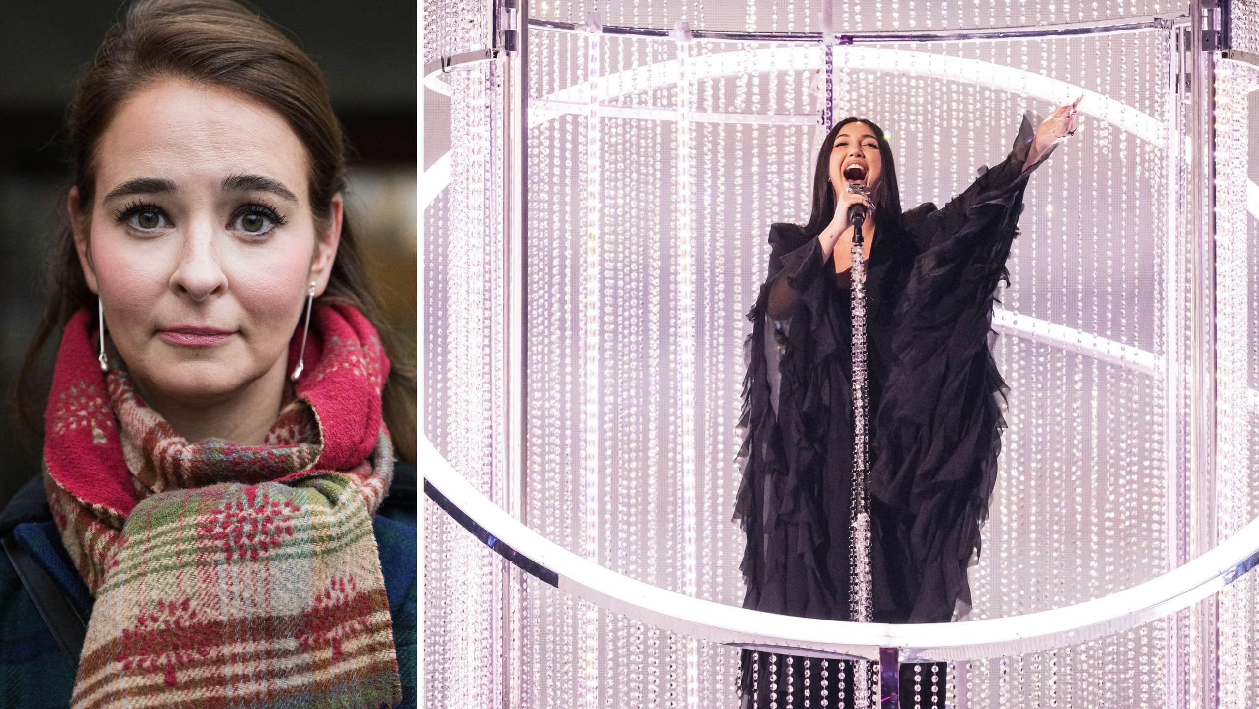 Alice Teodorescu Måwes (KD) kritik mot SVT:s ord om Israel i Eurovision